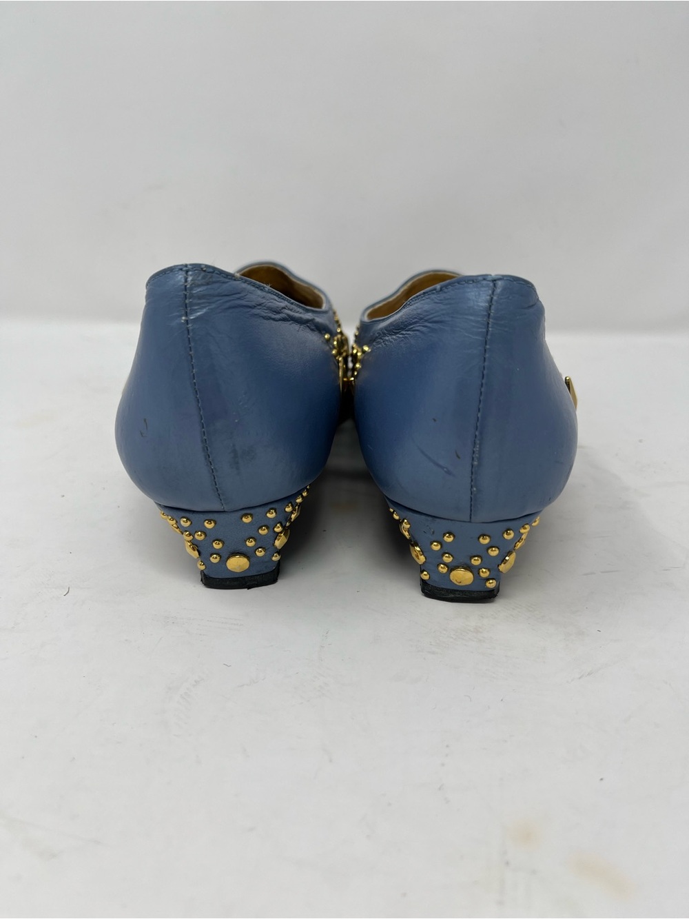 Vintage Fantasy Collection Gold studded point toe slip on shoe 7 - Picture 6 of 12